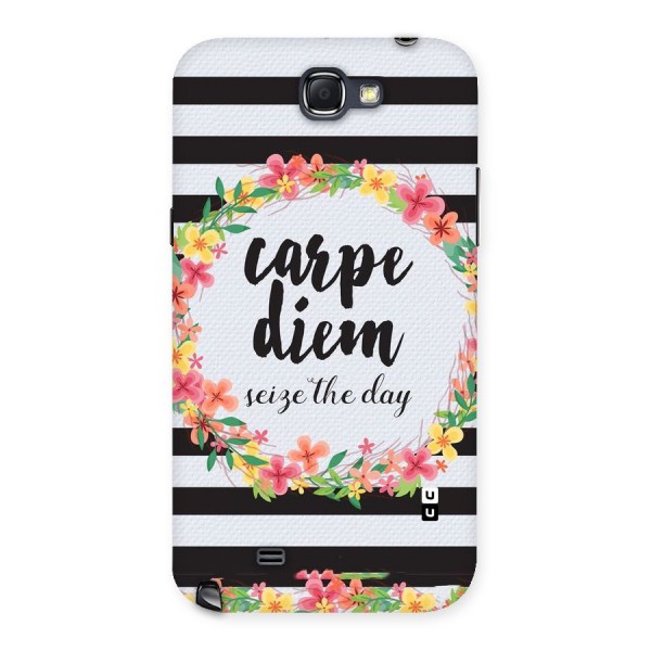 Floral Seize The Day Back Case for Galaxy Note 2