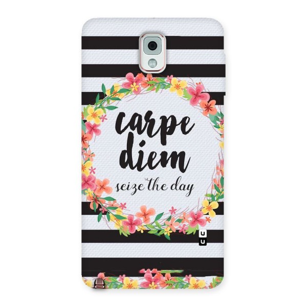 Floral Seize The Day Back Case for Galaxy Note 3