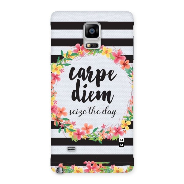 Floral Seize The Day Back Case for Galaxy Note 4