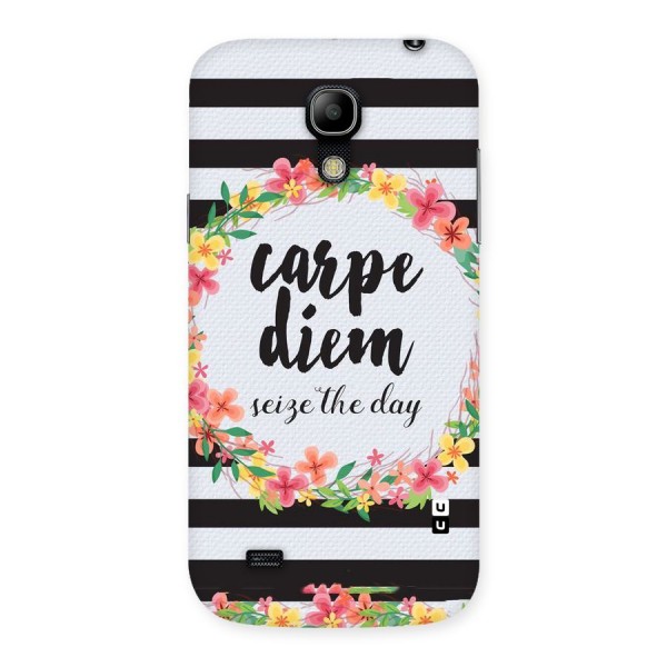 Floral Seize The Day Back Case for Galaxy S4 Mini