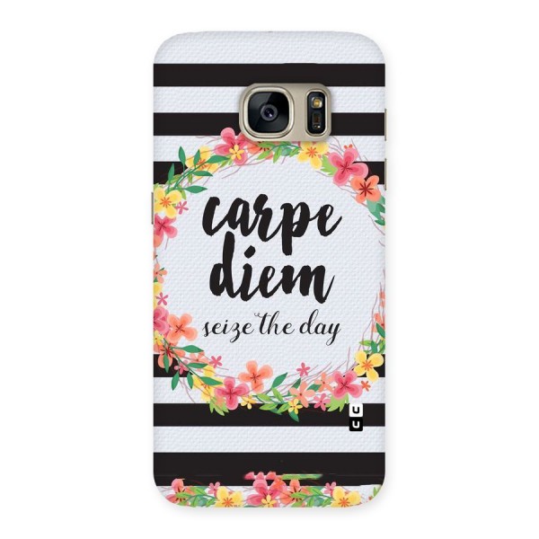 Floral Seize The Day Back Case for Galaxy S7