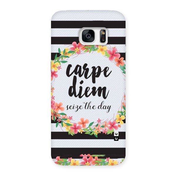 Floral Seize The Day Back Case for Galaxy S7 Edge