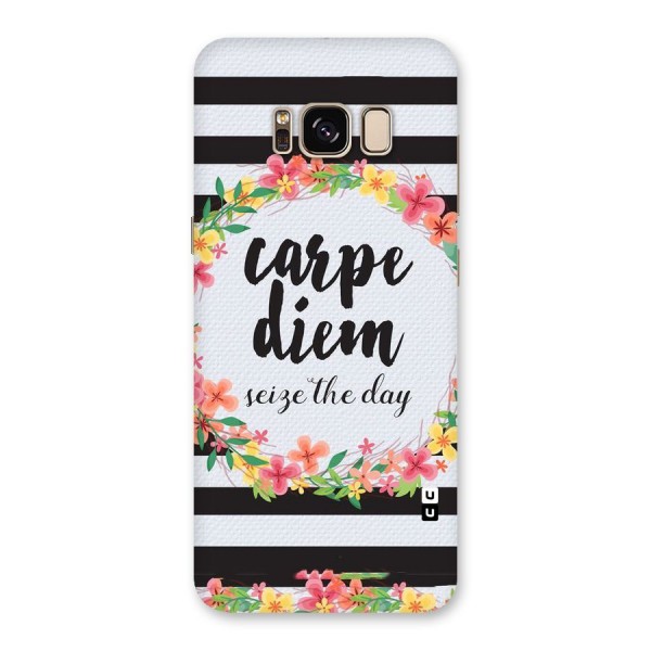 Floral Seize The Day Back Case for Galaxy S8