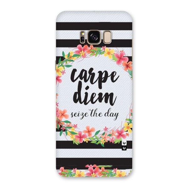Floral Seize The Day Back Case for Galaxy S8 Plus