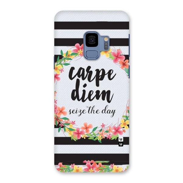 Floral Seize The Day Back Case for Galaxy S9