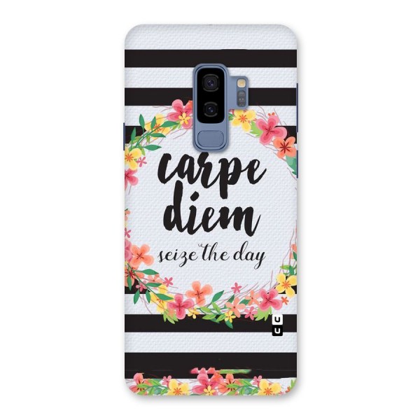 Floral Seize The Day Back Case for Galaxy S9 Plus