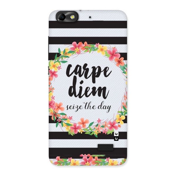 Floral Seize The Day Back Case for Honor 4C