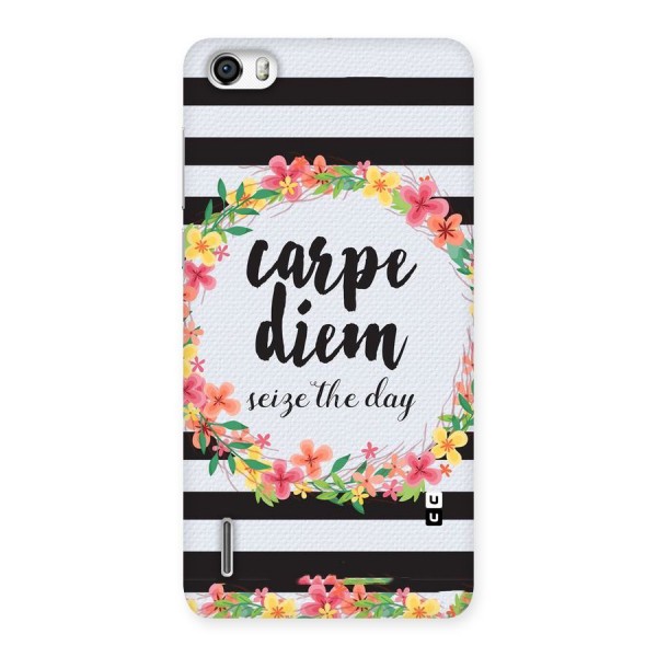 Floral Seize The Day Back Case for Honor 6