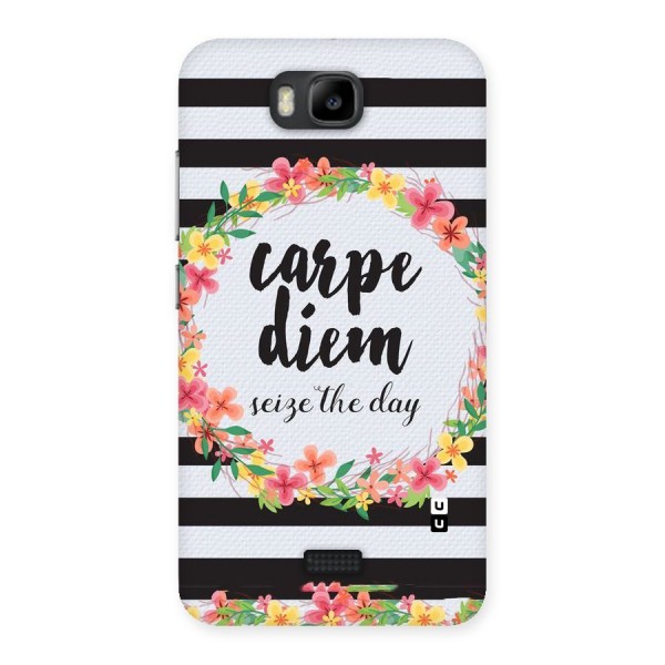 Floral Seize The Day Back Case for Honor Bee
