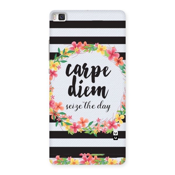 Floral Seize The Day Back Case for Huawei P8