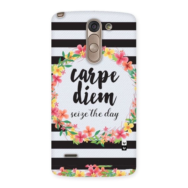 Floral Seize The Day Back Case for LG G3 Stylus