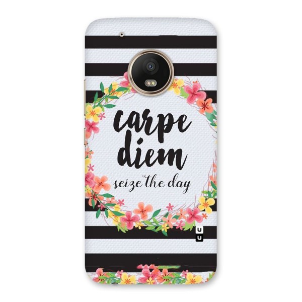 Floral Seize The Day Back Case for Moto G5 Plus