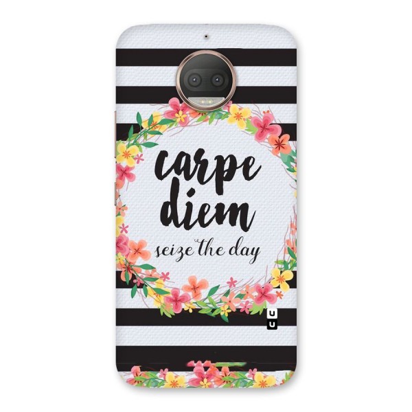 Floral Seize The Day Back Case for Moto G5s Plus
