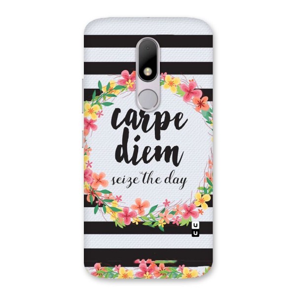 Floral Seize The Day Back Case for Moto M