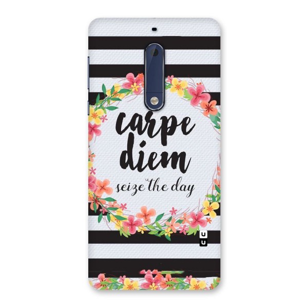 Floral Seize The Day Back Case for Nokia 5