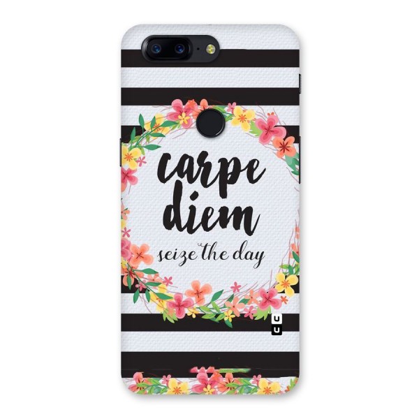 Floral Seize The Day Back Case for OnePlus 5T