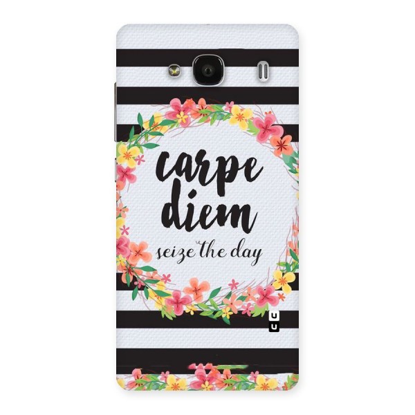 Floral Seize The Day Back Case for Redmi 2