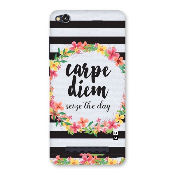Floral Seize The Day Back Case for Redmi 4A