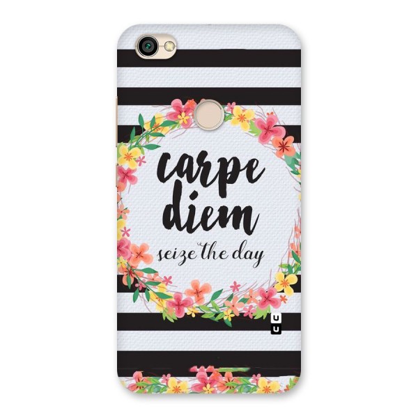 Floral Seize The Day Back Case for Redmi Y1 2017