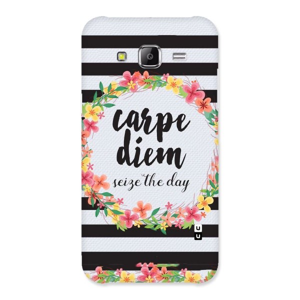 Floral Seize The Day Back Case for Samsung Galaxy J5