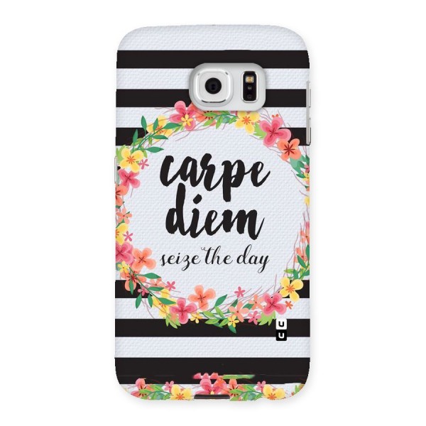 Floral Seize The Day Back Case for Samsung Galaxy S6