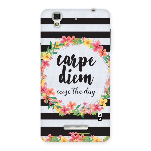 Floral Seize The Day Back Case for YU Yureka Plus