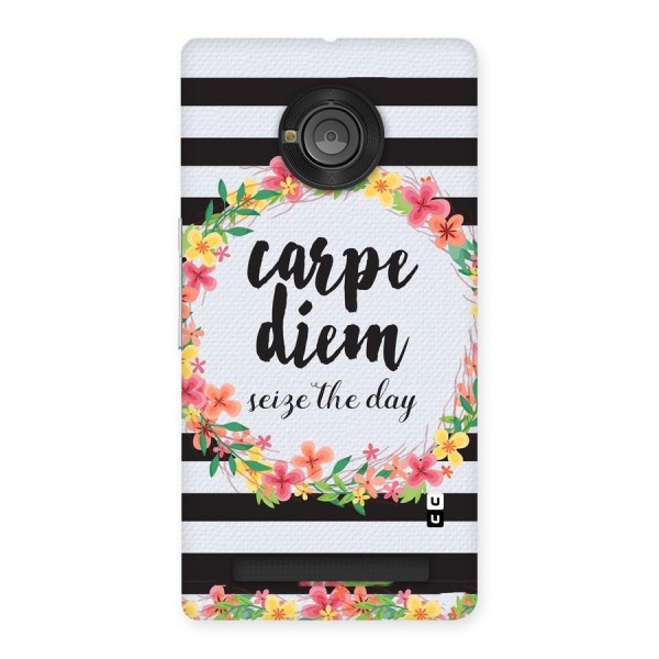 Floral Seize The Day Back Case for Yu Yuphoria