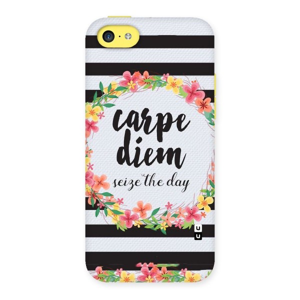 Floral Seize The Day Back Case for iPhone 5C