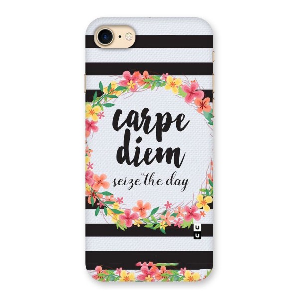 Floral Seize The Day Back Case for iPhone 7
