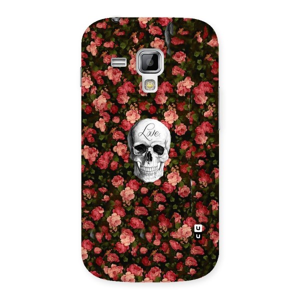 Floral Skull Love Back Case for Galaxy S Duos