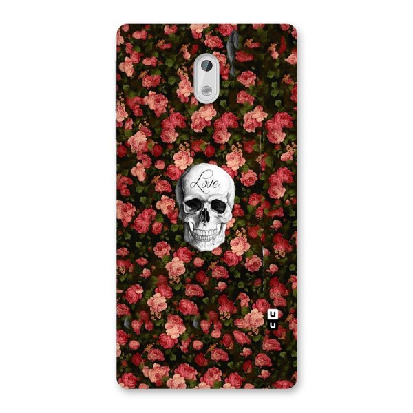 Floral Skull Love Back Case for Nokia 3