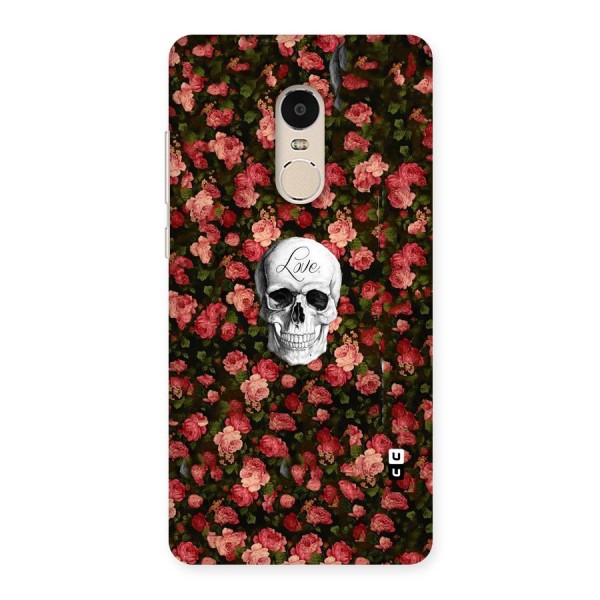Floral Skull Love Back Case for Xiaomi Redmi Note 4