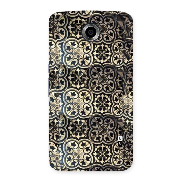 Floral Tile Back Case for Nexsus 6