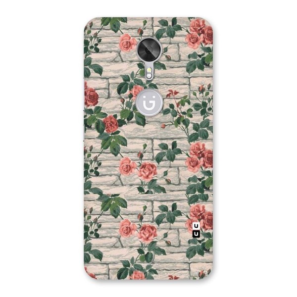 Floral Wall Design Back Case for Gionee A1