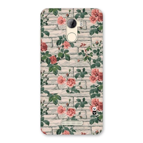 Floral Wall Design Back Case for Gionee A1 LIte