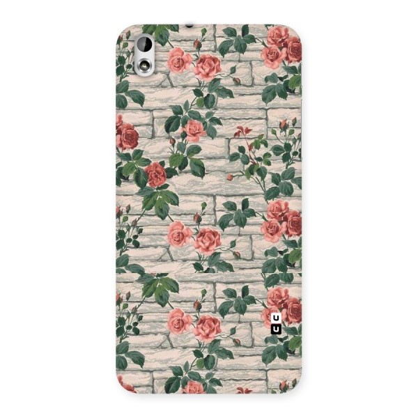 Floral Wall Design Back Case for HTC Desire 816