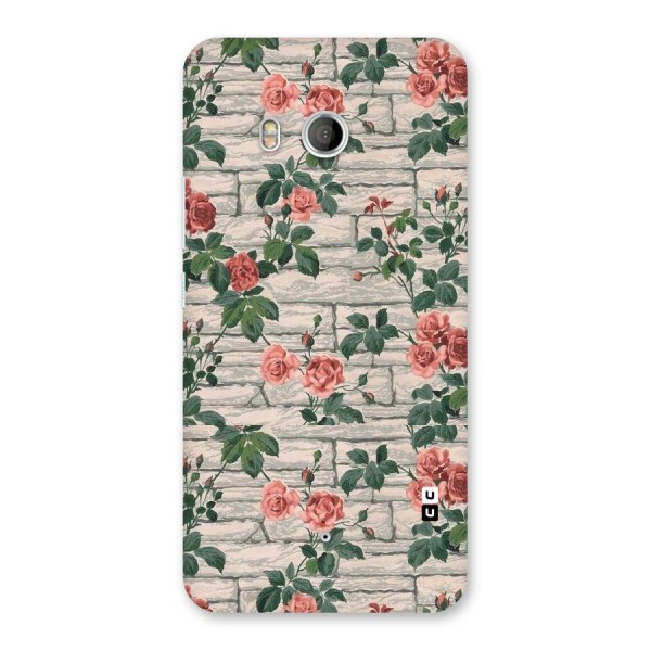 Floral Wall Design Back Case for HTC U11