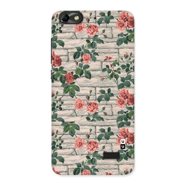 Floral Wall Design Back Case for Honor 4C