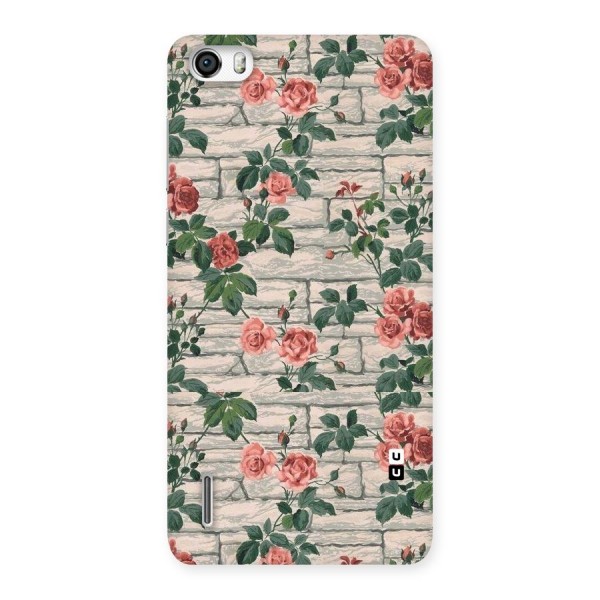 Floral Wall Design Back Case for Honor 6