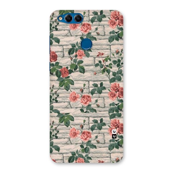 Floral Wall Design Back Case for Honor 7X