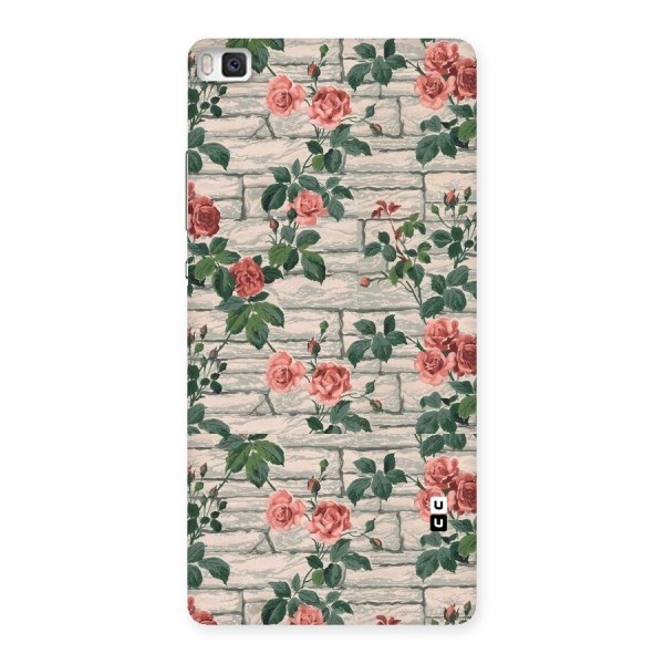 Floral Wall Design Back Case for Huawei P8