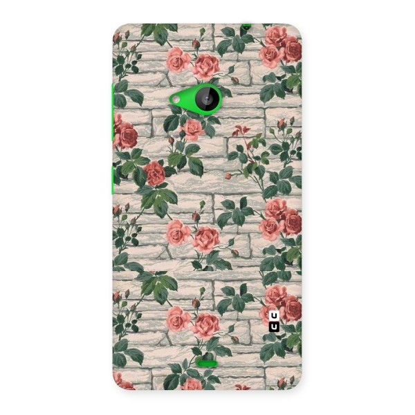 Floral Wall Design Back Case for Lumia 535