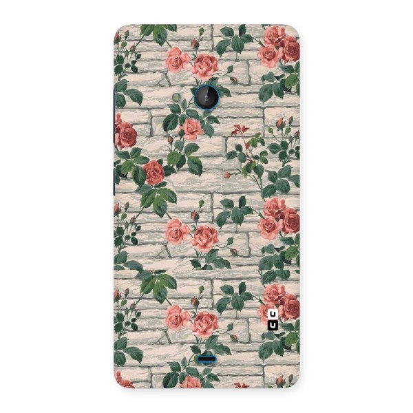 Floral Wall Design Back Case for Lumia 540