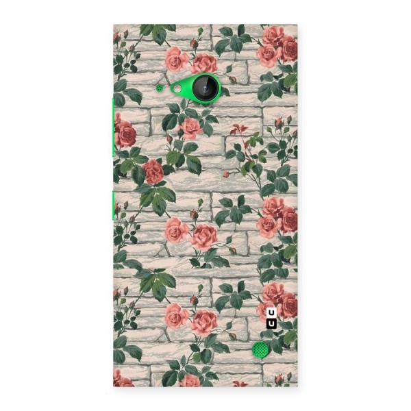Floral Wall Design Back Case for Lumia 730