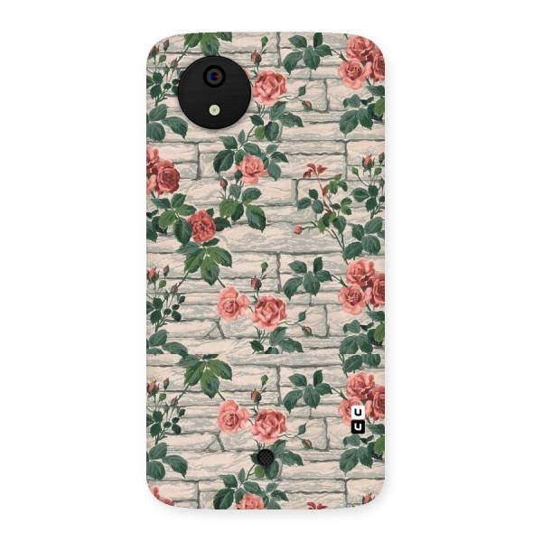 Floral Wall Design Back Case for Micromax Canvas A1
