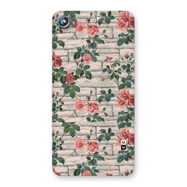 Floral Wall Design Back Case for Micromax Canvas Fire 4 A107