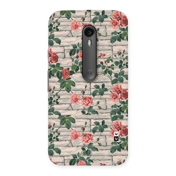 Floral Wall Design Back Case for Moto G Turbo