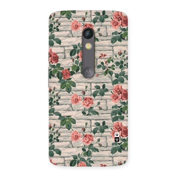 Floral Wall Design Back Case for Moto X Play