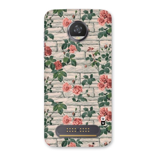 Floral Wall Design Back Case for Moto Z2 Play