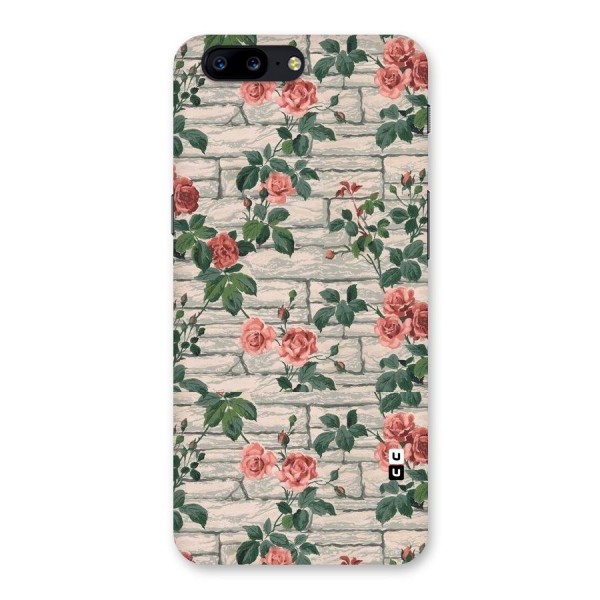 Floral Wall Design Back Case for OnePlus 5